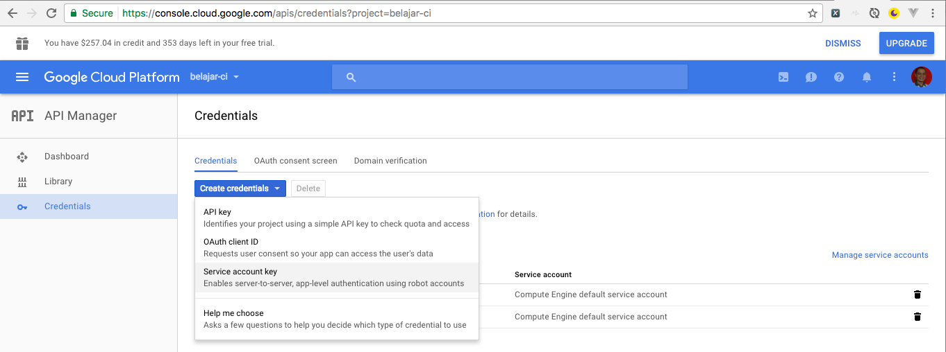 Generate Credentials File